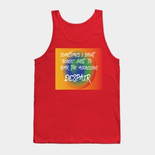 RAINBOW RECTANGLE BINGO DESPAIR Tank Top